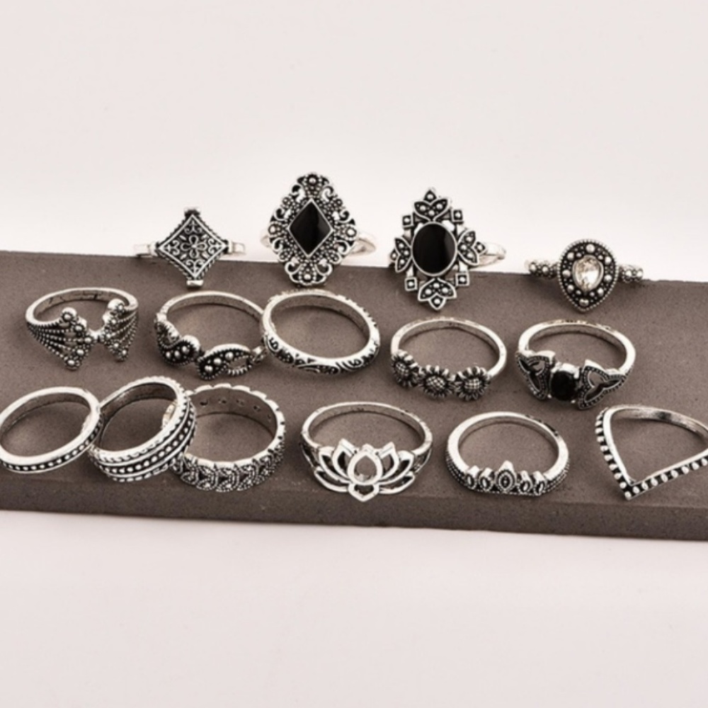 boho ring set - Picture 3 of 5
